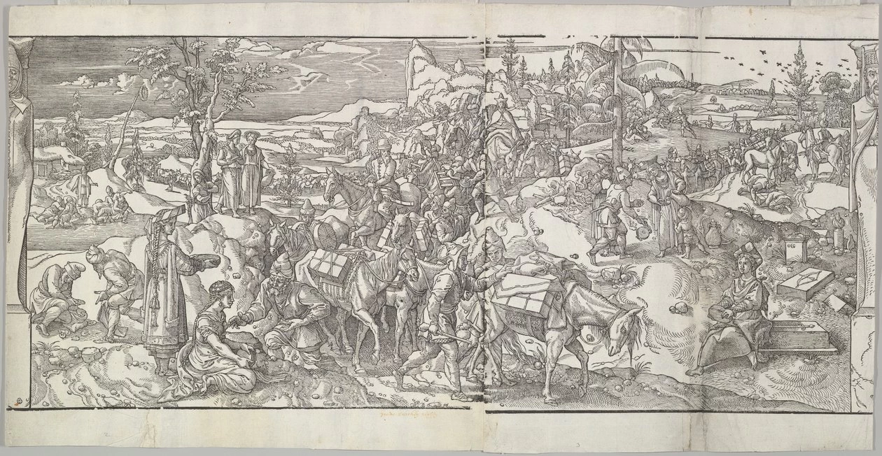 Il passaggio di una carovana dal fregio Ces Moeurs et fachons